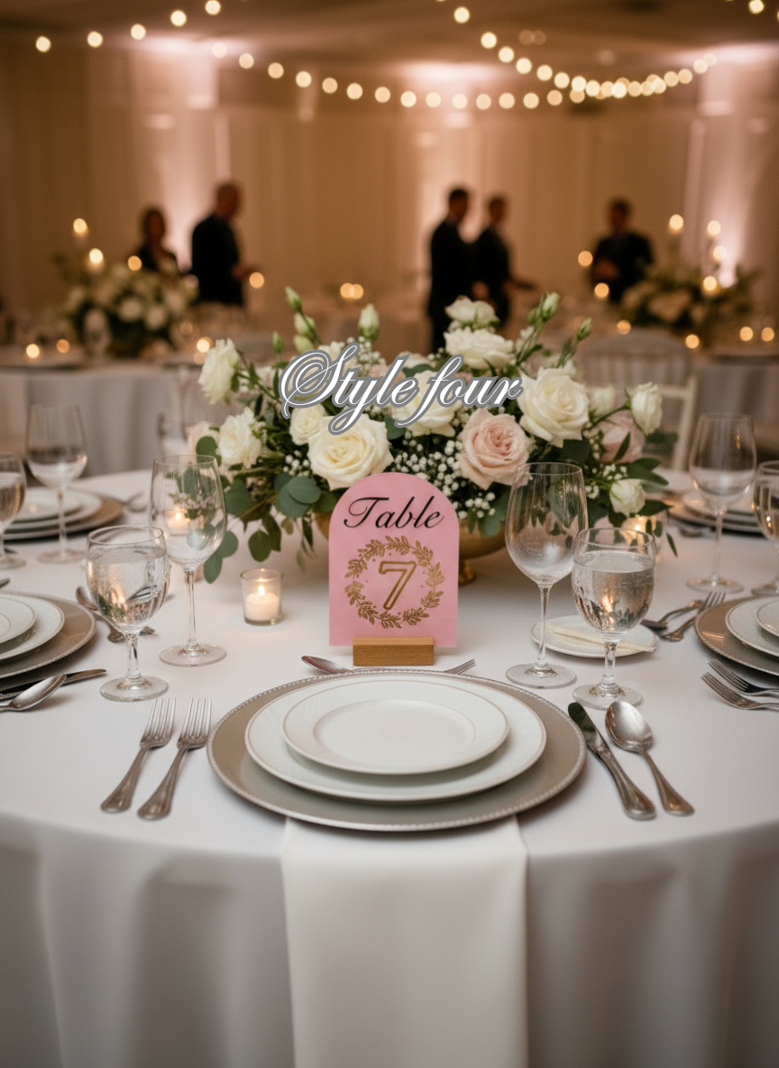 Modern Wedding Table Numbers – SVG Download