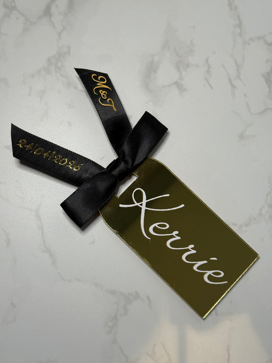 Personalised Vinyl for Wedding Place Names - Wedding guest name vinyl/titles. Fully customisable
