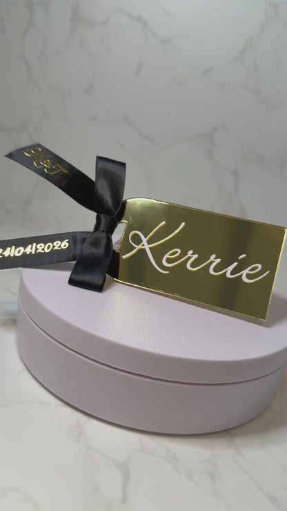 Personalised Vinyl for Wedding Place Names - Wedding guest name vinyl/titles. Fully customisable